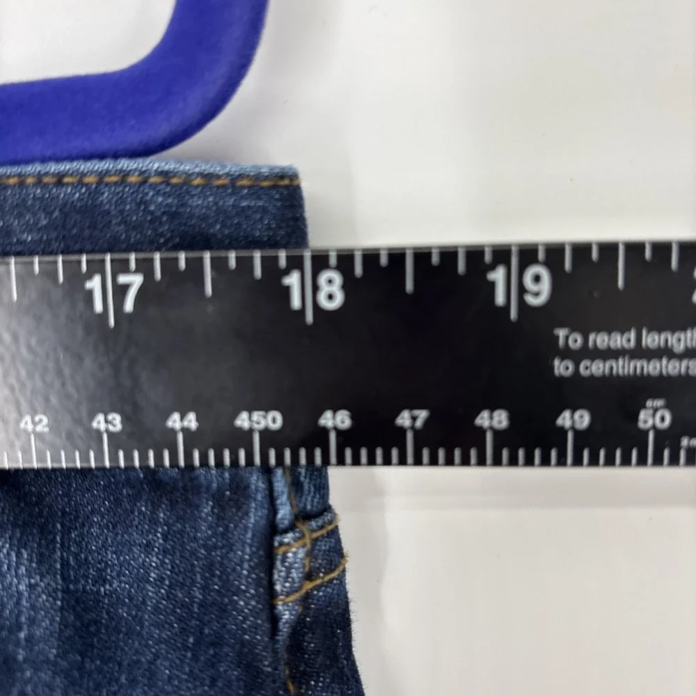 Banana Republic Slim Straight Jeans Mens 34 Blue Stretch Denim